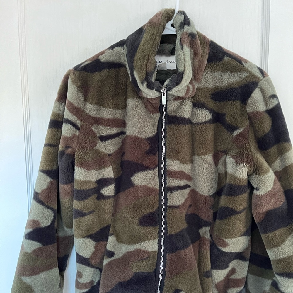 Tribal Jeans Cozy Camo Fleece Jacket